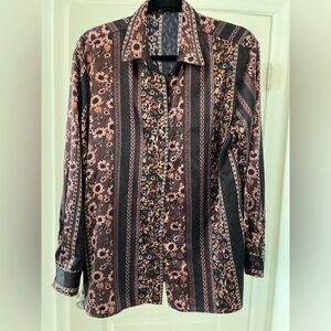 New York & Company Paisley Floral Blouse